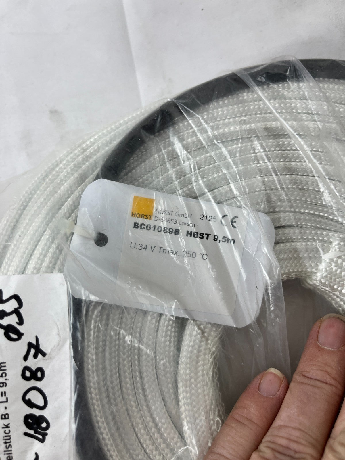 Horst BC01089B HBST 9.5m High Temperature Sensor Cable 34V 250°C New Original