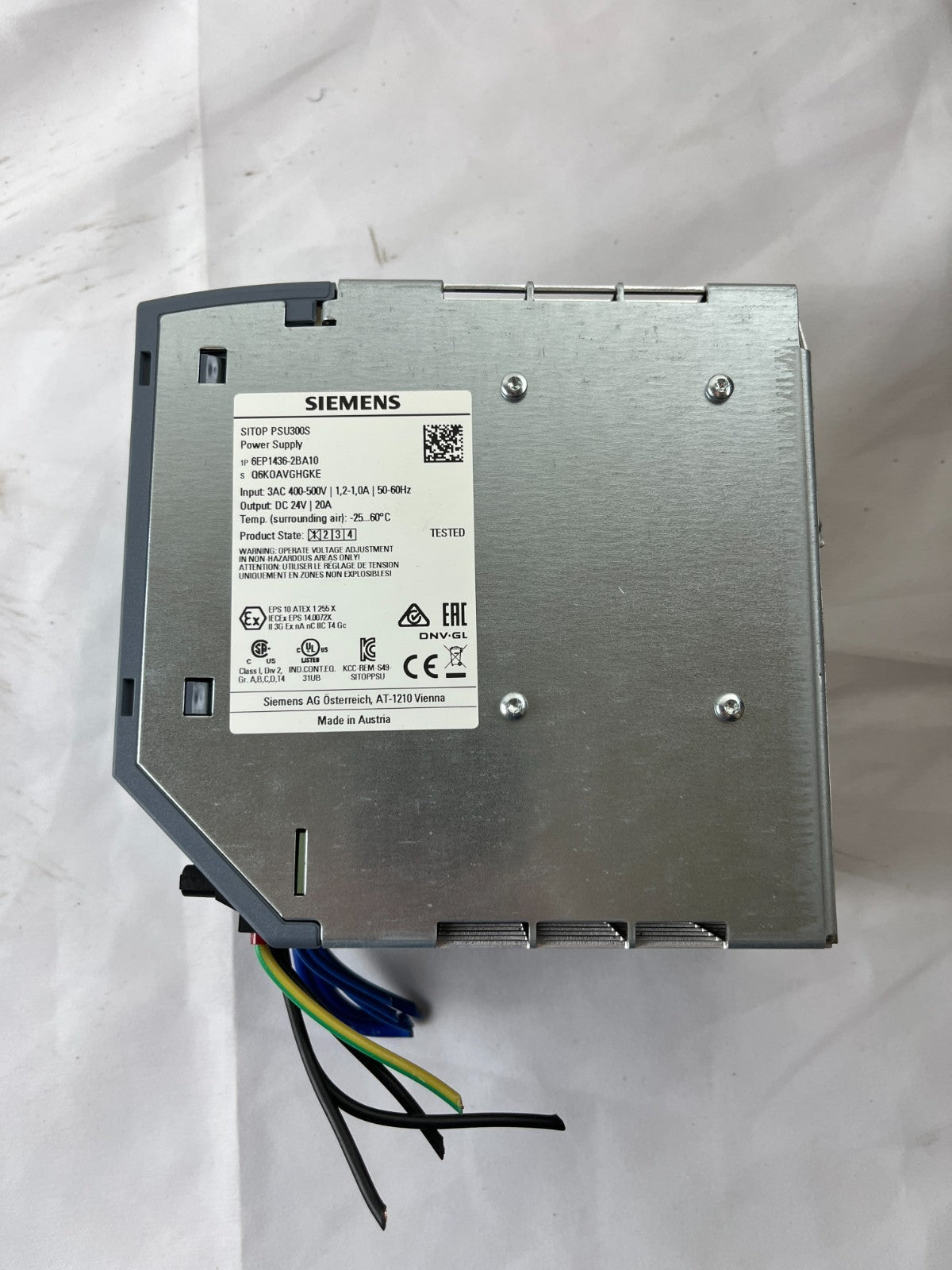 Siemens SITOP PSU300S 6EP1436-2BA10 24V 20A Power Supply Tested Used Spare Unit