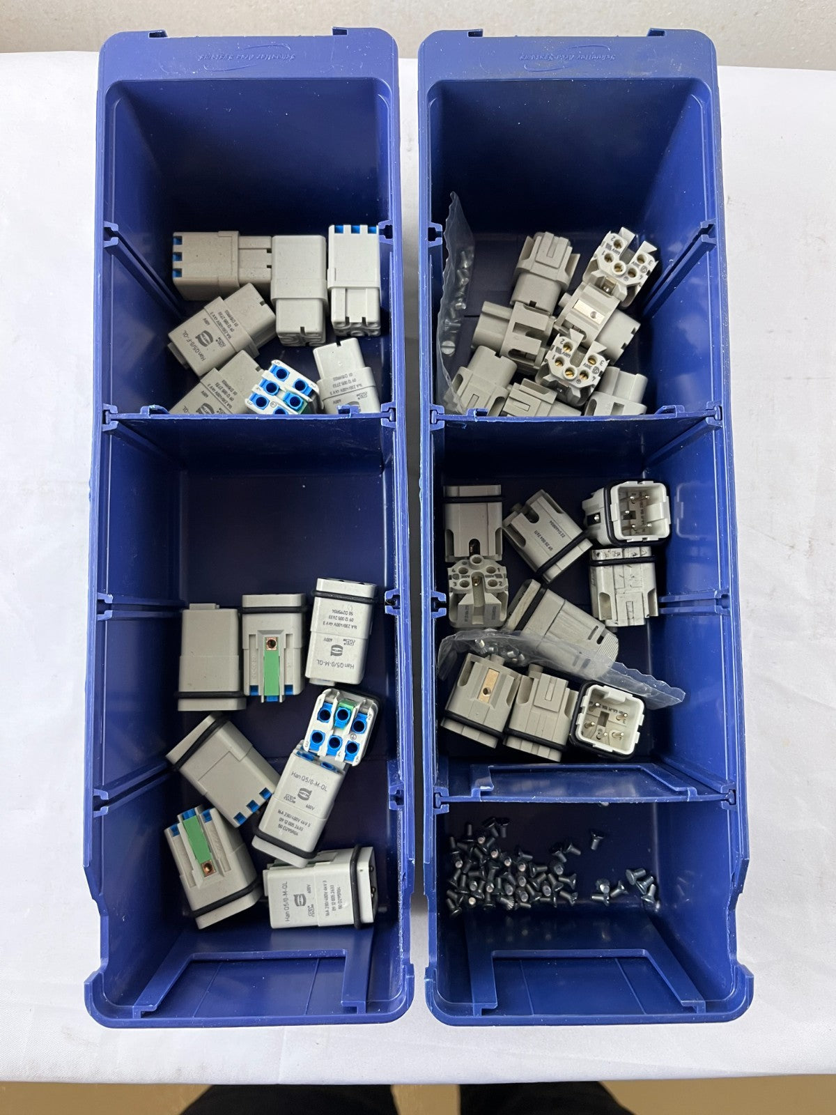 Harting Han Q5/0-M-QL & Q5/0-F-QL Connectors Bundle Used Mixed Spares