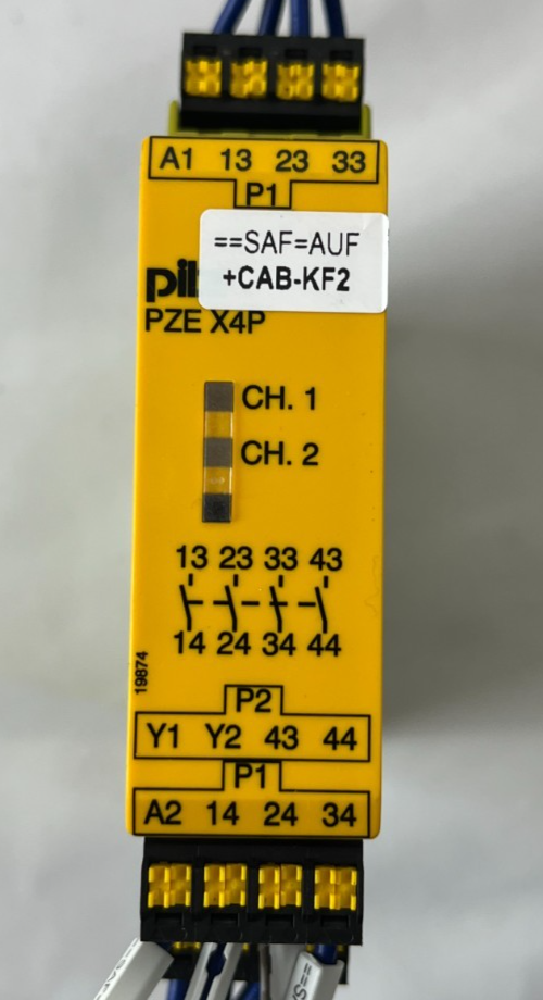 Pilz 787585 PZE X4P Safety Relay Contact Expander 24VDC 4n/o Used Working Spare