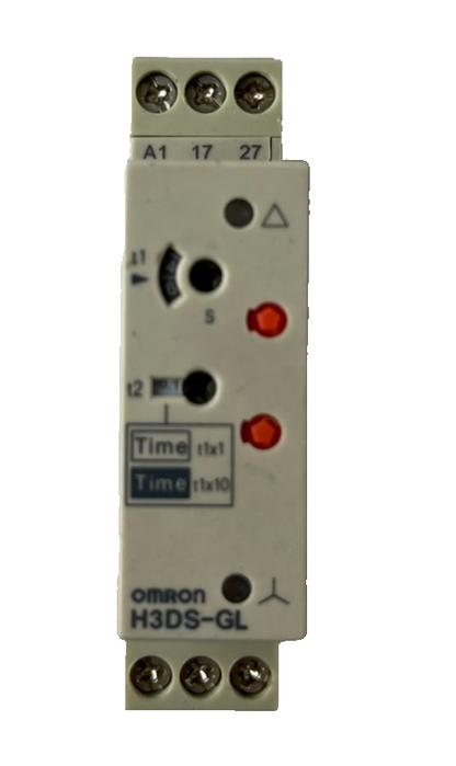 Omron H3DS-GL Timer Relay 24-230VAC 24-48VDC DIN Rail Used Spare Unit