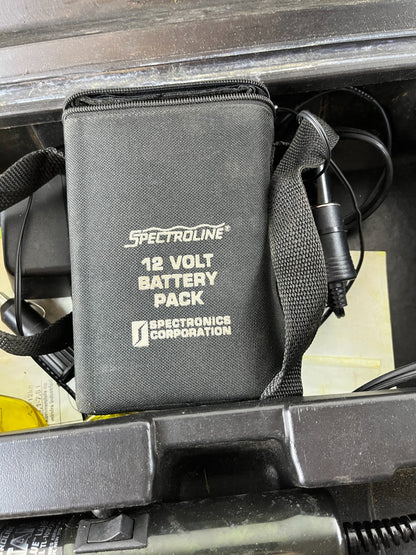 Spectroline TLK-100 TITAN UV Blue Leak Detection Kit 12V Battery Pack Used
