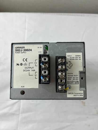 Omron S82J-30024 Power Supply 24V DC 14A 100–120/200–230V AC Used Japan Spare