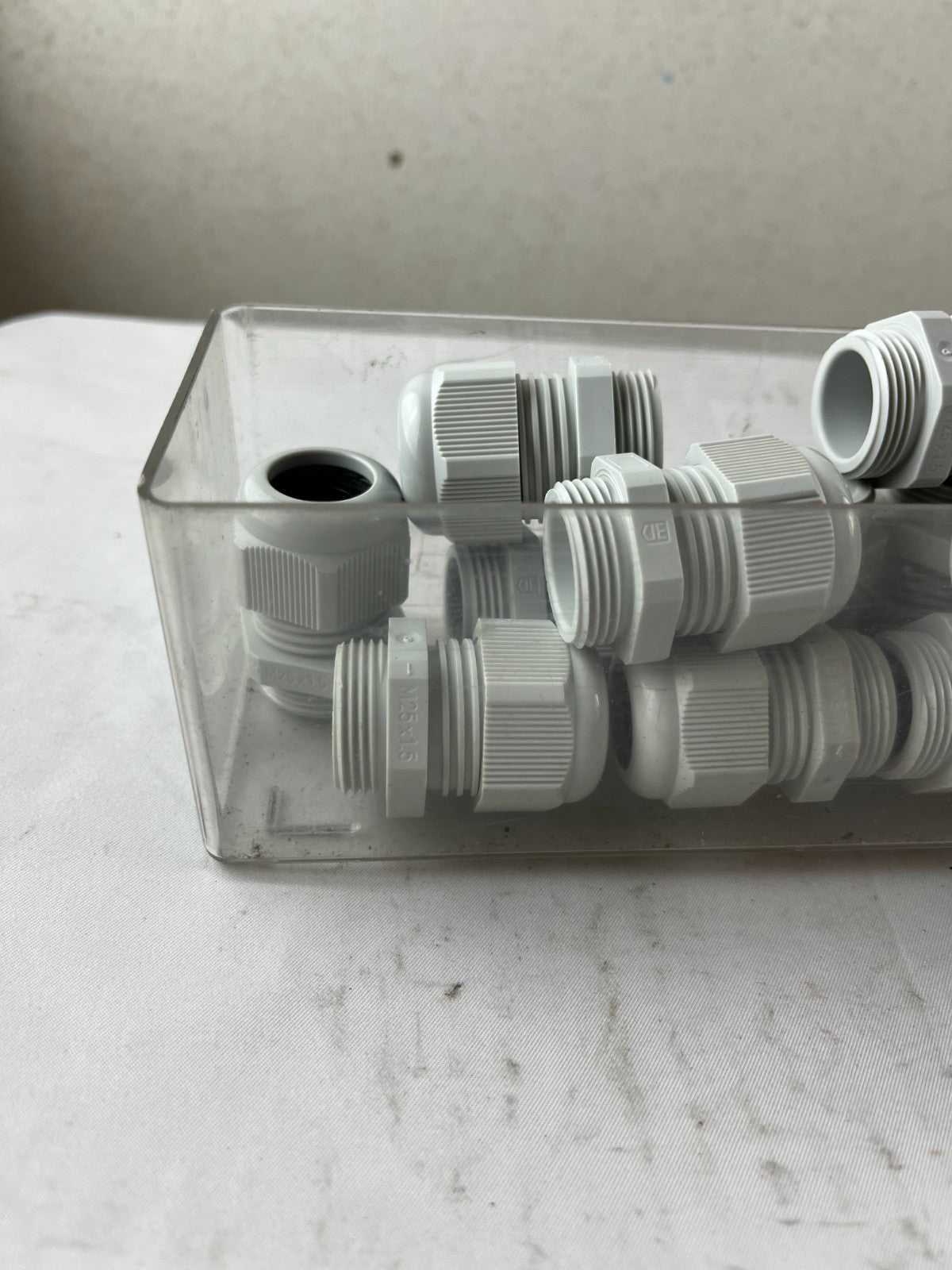 M25x1.5 Cable Gland Bundle Grey Plastic IP Rated Used Lot Spare Parts