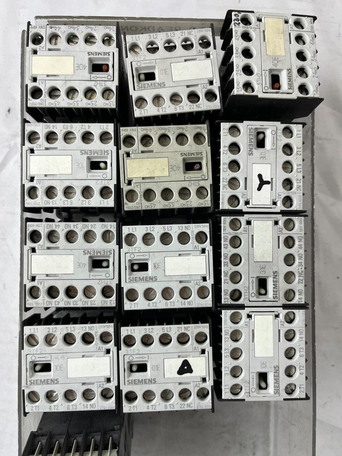Siemens SIRIUS Contactor Relay Lot 13pcs 3TF2001 3TH2040 3TH Series Mixed Used