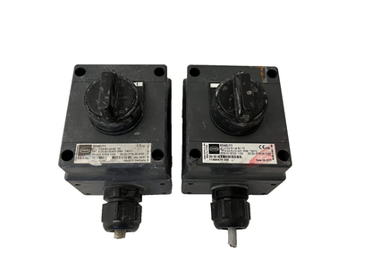 2x R. STAHL 8040/11 Explosion-Proof Rotary Switches - 500V AC - IP66 - Used