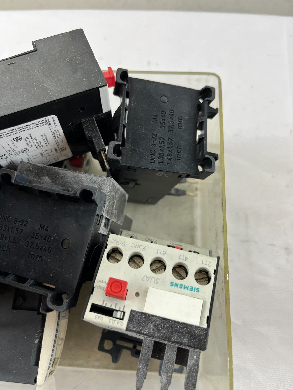 Siemens 3UA Series Thermal Overload Relay Mixed Lot, 16–25 A, Used Bundle Spares