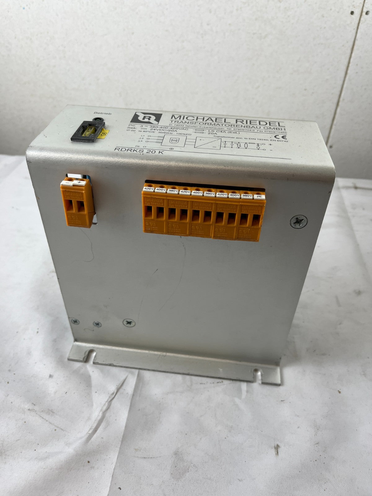 Michael Riedel RDRKS 20 K Power Supply 24VDC 20A 380-420VAC 3-Phase Used