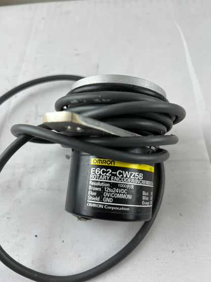 Omron E6C2-CWZ5B Rotary Encoder 1000 P/R 12–24 VDC Incremental Used Spare