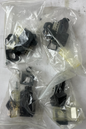 LVER V12-5709 24V DC Solenoid Valve Connector Plug DIN New 4pcs Spare Units