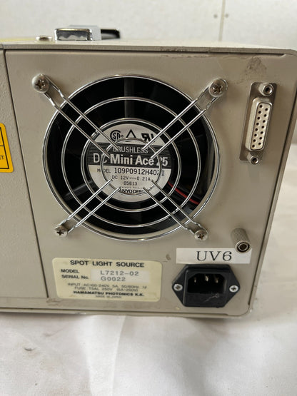 Hamamatsu Photocure 200 UV Spot Light Source L7212-02 UV6 Industrial Used
