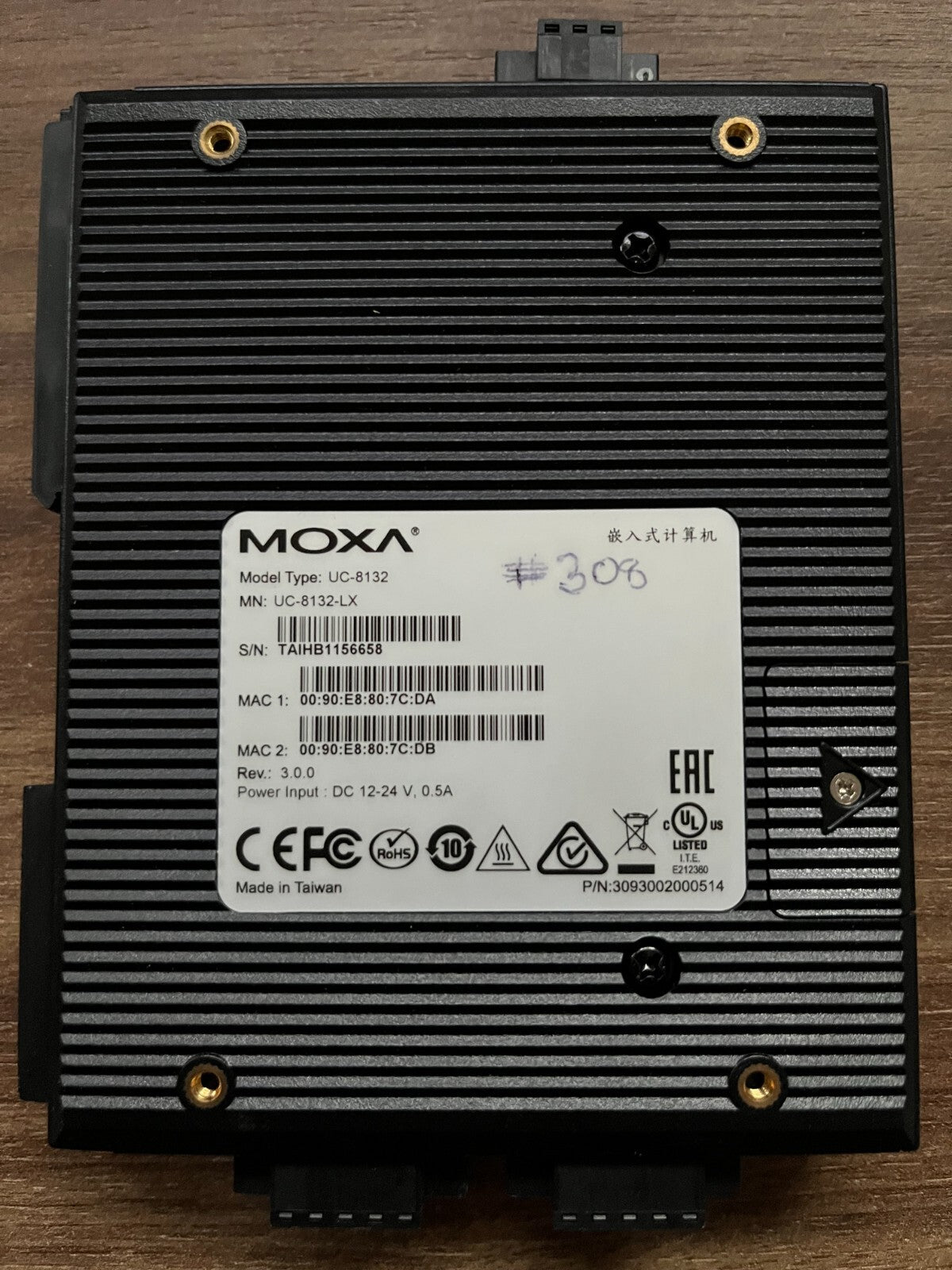 Moxa UC-8100-LX Industrial IoT Gateway - Dual LAN, Compact Design, Used, Tested