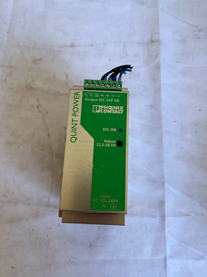 Phoenix Contact QUINT-PS-100-240AC/24DC/5 Power Supply 24V 5A Used Working Fine