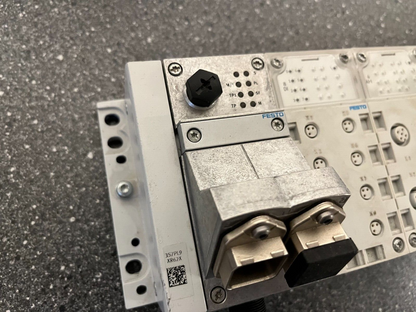 Festo Pneumatic Valve Manifold Assembly with Valves and Solenoids - Tested