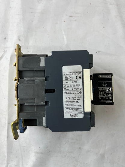 Telemecanique LC1 D65 Contactor 80A 1000V 3P w/ LA1 DN11 Aux Block Used Spare