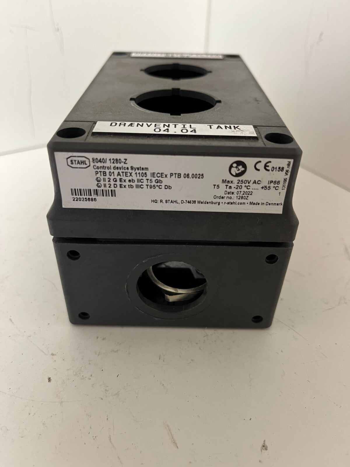 R. STAHL 8040/1280-Z ATEX Explosion-Proof Control Box – Used, IP66 250V AC