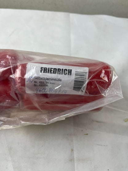 Friedrich Selbstklemm Tülle 433 30 mm 1000V IEC 60900 Red 10x New Spare Units
