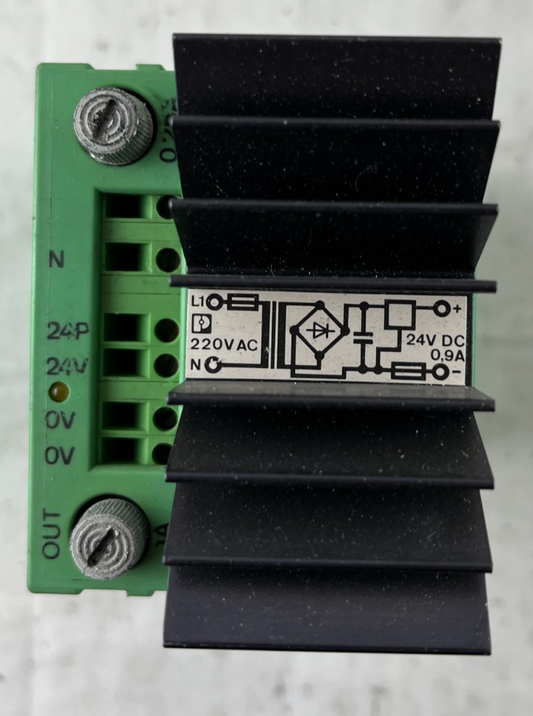 Phoenix Contact CM 62-PS-230AC/24DC/1 DIN Rail Power Supply 24VDC 0.9A Used