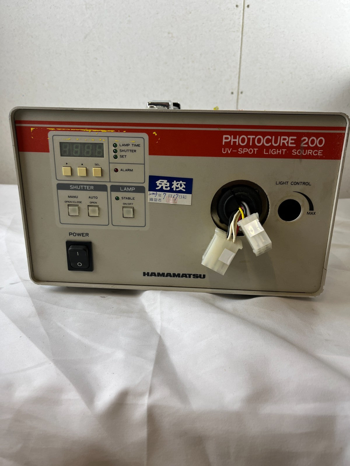 Hamamatsu Photocure 200 UV Spot Light Source L7212-02 UV6 Industrial Used