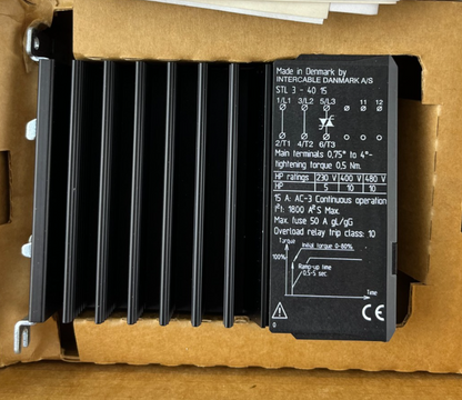 Intercable Danmark STL3-4015 Soft Starter NEW 230-400V 15A 7.5kW Motor Control