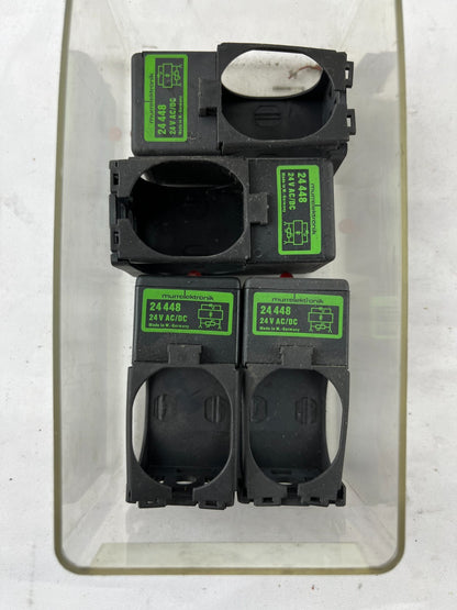Lot 4x Murr Elektronik 24448 Solenoid Valve Coil Housings 24V AC/DC DIN 43650