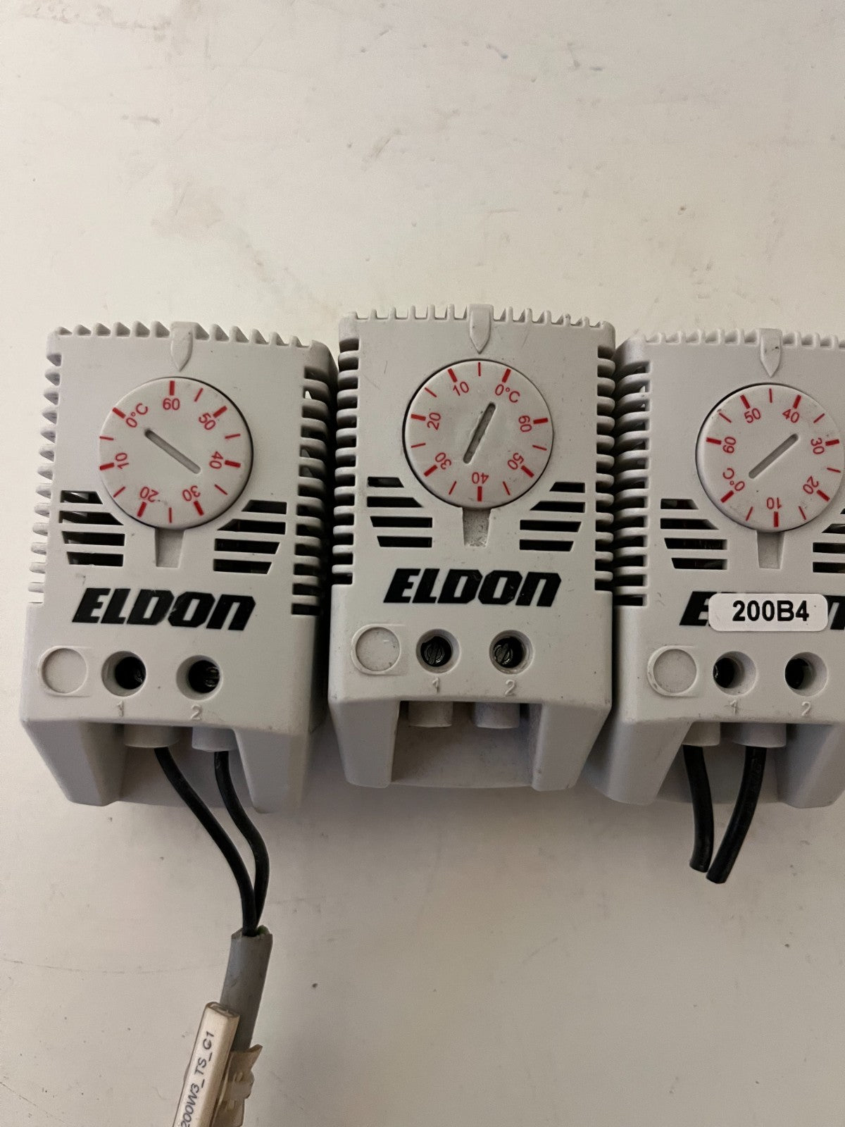 Lot 3x Eldon Enclosure Thermostat 0–60°C Cabinet Temperature Controller Used