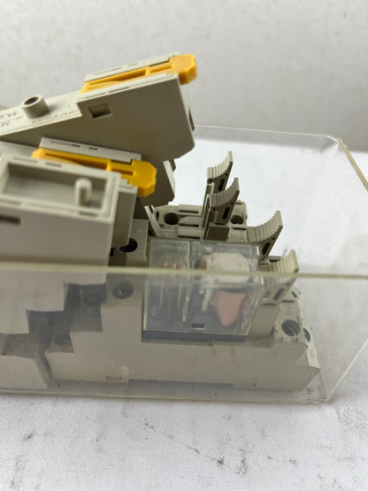 Omron P2RF-05-E Relay Socket Lot DIN Rail 5-Pin Base Industrial Used Spare Units