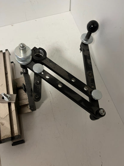Modular Aluminum Test Bench Setup T-Slot Frame Adjustable Arm Used As-Is