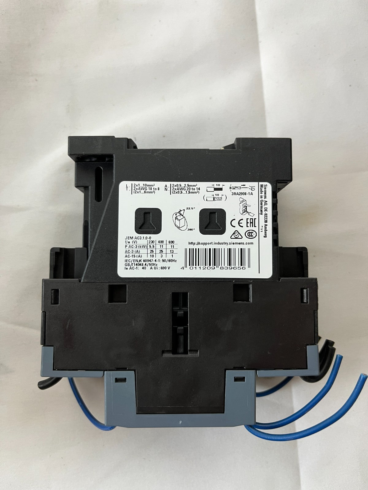 Lot of 10x Siemens Sirius 3RT2025-2FB40 Contactor 24V DC Motor Contactors Used
