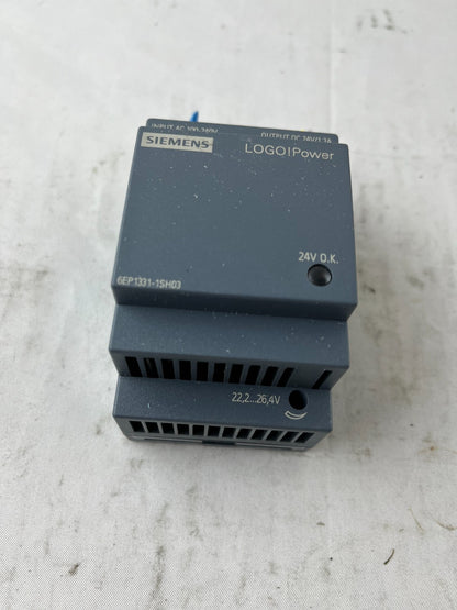Siemens LOGO!Power 6EP1331-1SH03 24V DC 1.3A Power Supply 100-240V Used Spare