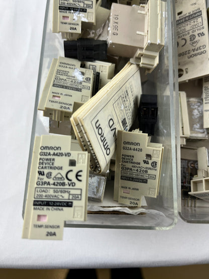 Omron G3PA-420B-VD Solid State Relay Lot 20A SSR Power Cartridges G32A-A420-VD