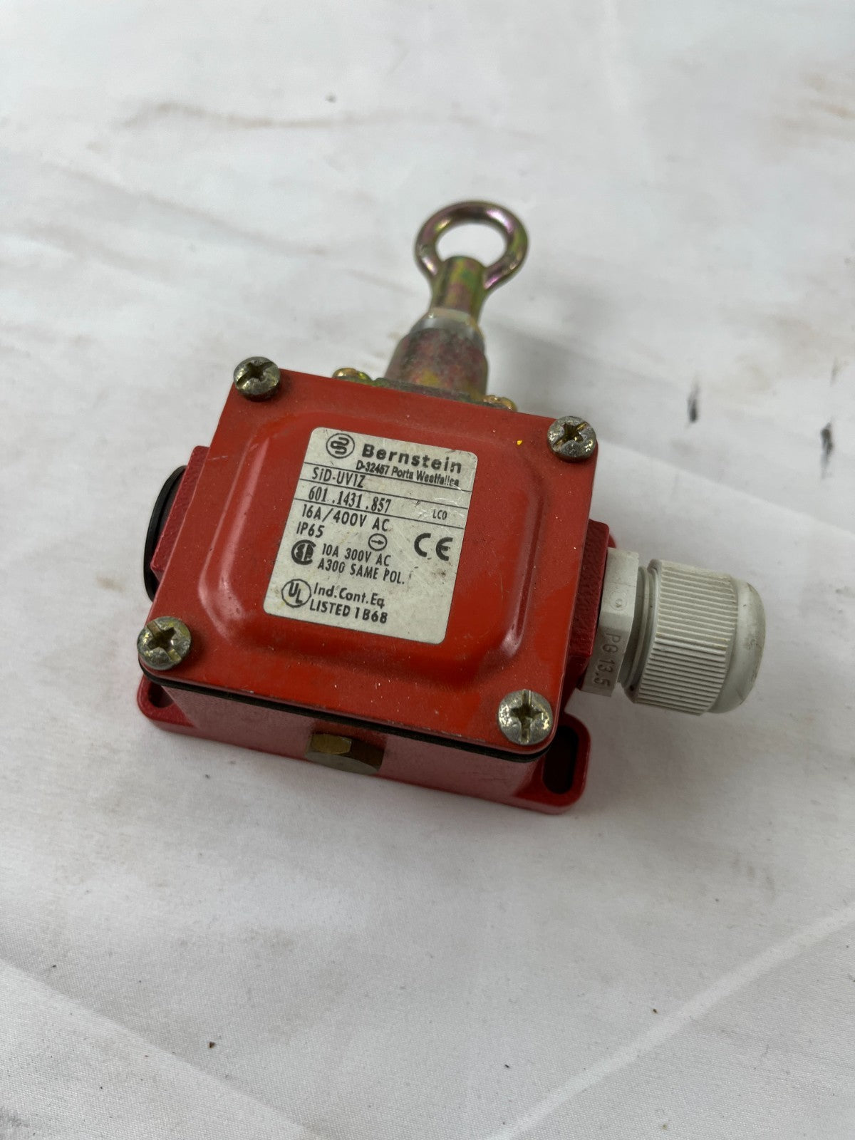 Bernstein SiD-UV1Z Safety Rope Pull Switch 601.1431.857 IP65 16A Used Working