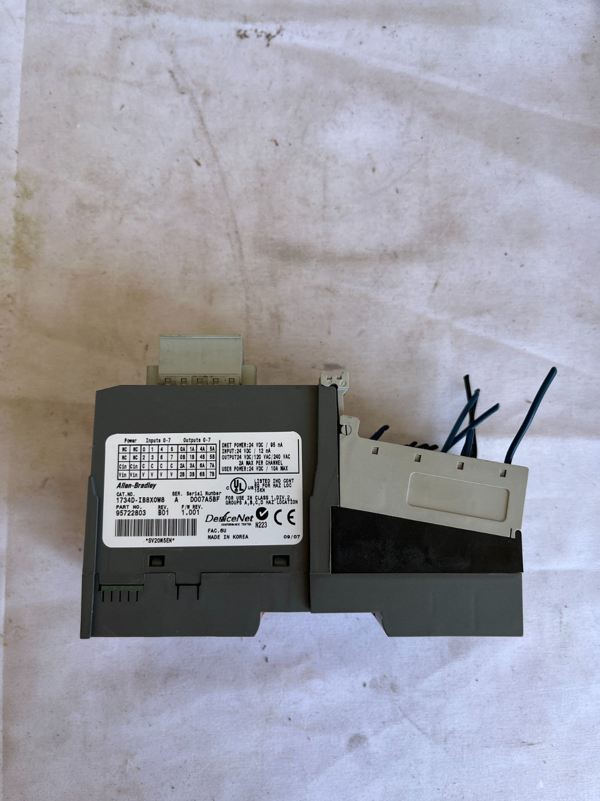 Allen-Bradley 1734D-IB8XOW8 Point I/O DeviceNet Module Used Tested Working Fine