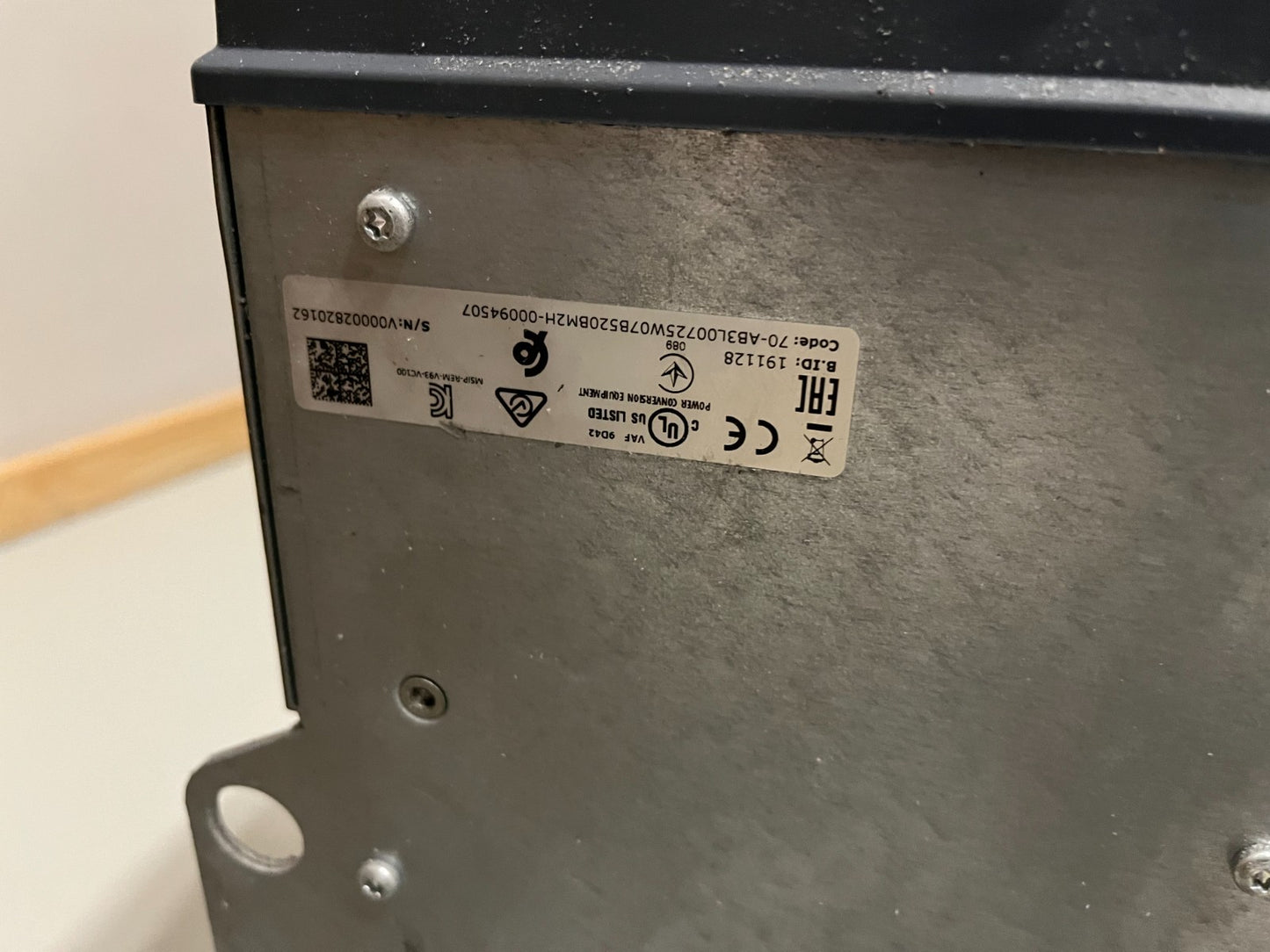 Vacon 100 FLOW VACON0100-3L-0072-5 37kW 72A 400V AC Drive IP54 Used Spare Unit