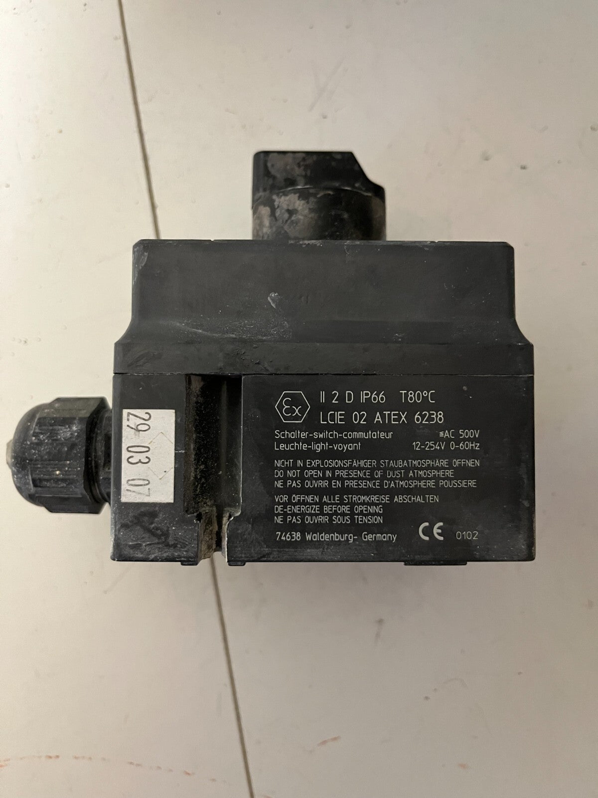 2x R. STAHL 8040/11 Explosion-Proof Rotary Switches - 500V AC - IP66 - Used