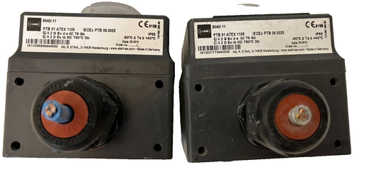 R. STAHL Explosion-Proof Signal Boxes PTB 01 ATEX 1105 (Set of 2) – Used Working