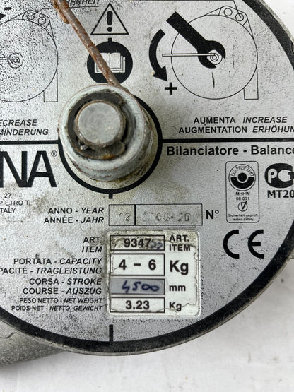 Tecna 9347S Tool Balancer 4–6 kg 4500 mm Spring Retractor Used Spare Unit