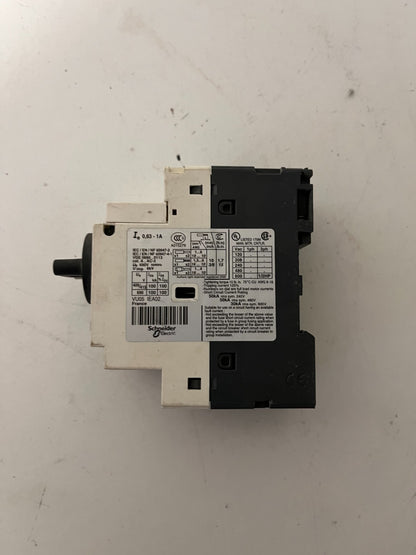 Schneider Telemecanique GV2P05 0.63–1A Motor Circuit Breaker with VU05 IEA02