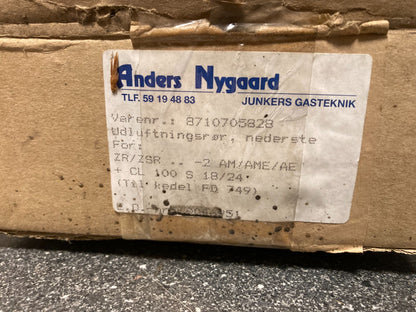 Junkers Gas Boiler Flow Check Valve - Brass NOS Component PN 8710703828 CL100