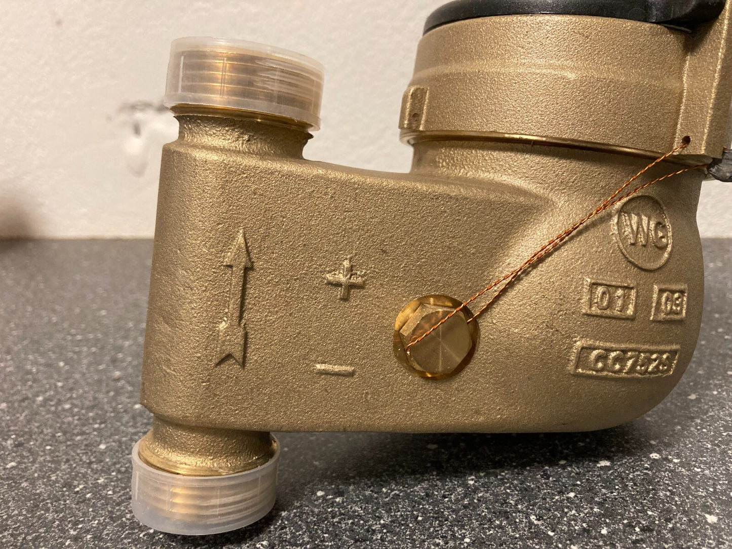 Wasser-Geräte GmbH Cold Water Meter MNRS Mehrstrahlzähler Vertical Qn2.5 DN25