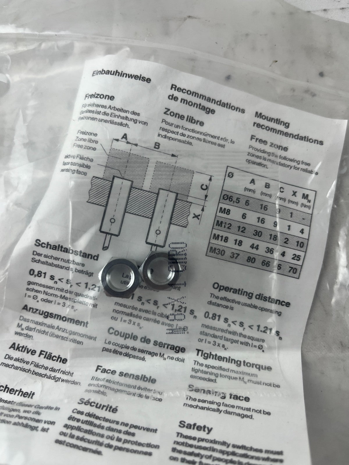 SICK IN08-03BPS-ZT1 Inductive Proximity Sensor 3mm PNP 10–30VDC New Unit