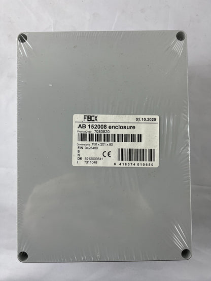 Fibox AB 152008 Enclosure 7083820 EURONORD ABS IP66 IP67 150x201x80mm New