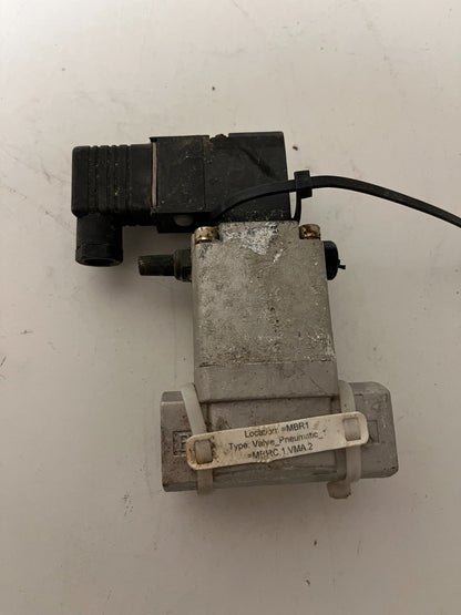 SMC VN8311AS-20A-5DZ-B-Q Pneumatic Process Valve 3/4" 20mm Solenoid, Used, Japan