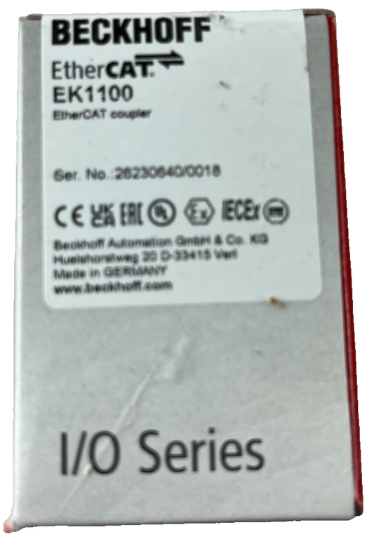 Beckhoff EK1100 EtherCAT Coupler 2x RJ45 24V DC New in Box Spare Part