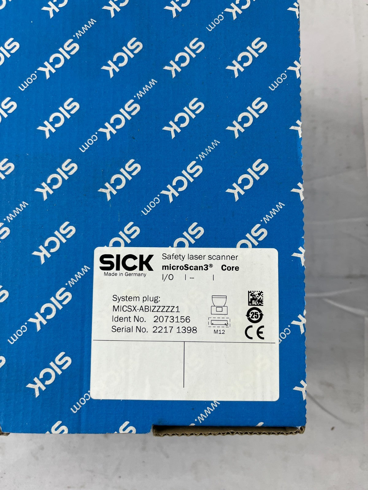 SICK microScan3 Core Safety Laser Scanner MICSX-ABIZZZZZ1 I/O M12 New in Box