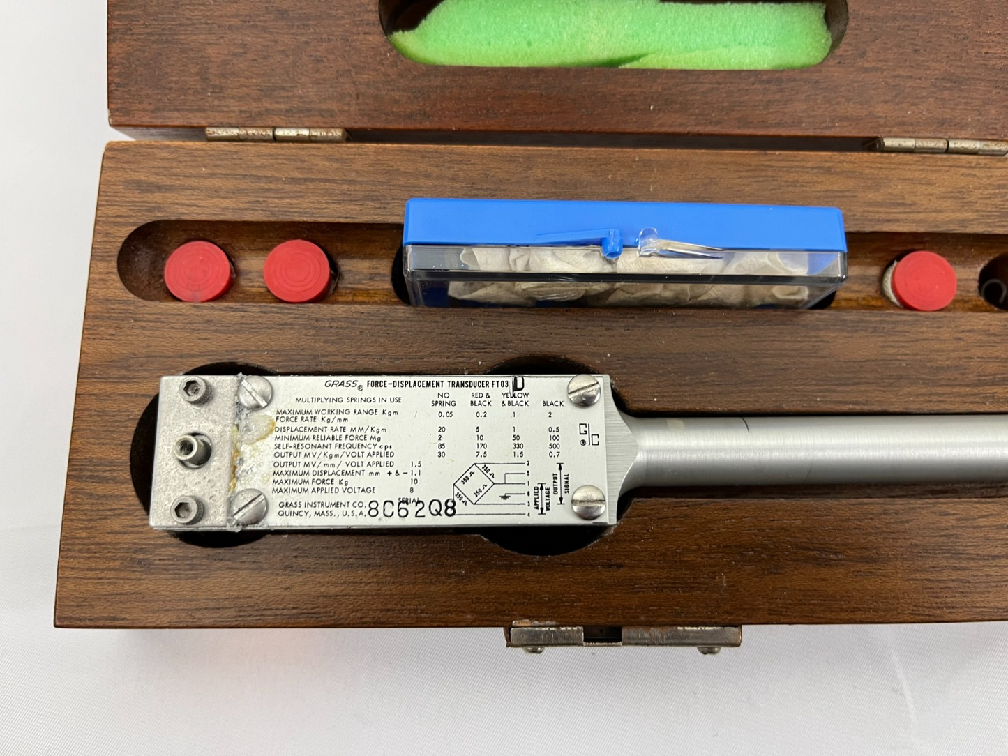 Grass Model 7P1 Displacement Transducer Vintage Medical Instrument Quincy, USA