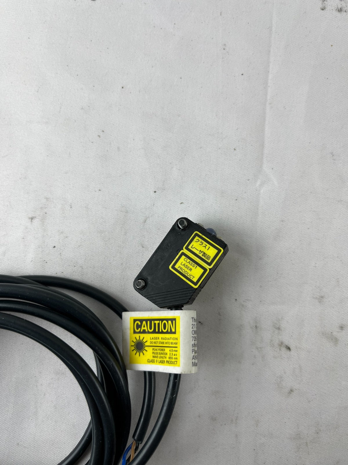 Omron E3Z-LI61 Laser Photoelectric Sensor 10-30VDC Cable Used Spare Unit