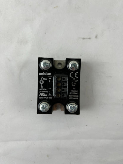 Celduc SCB865600 Solid State Relay 2‑Phase 50A 24‑600VAC 10–30VDC Control
