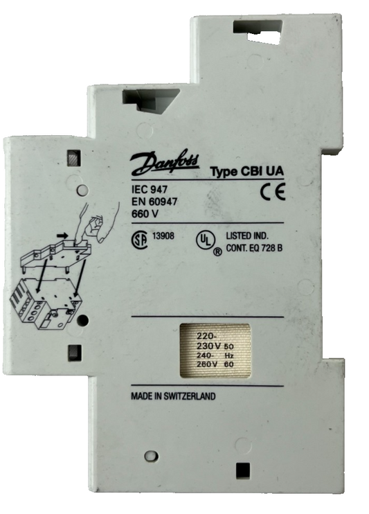 Danfoss CBI UA Undervoltage Release 220-240V 50/60Hz 660V Used Spare Unit