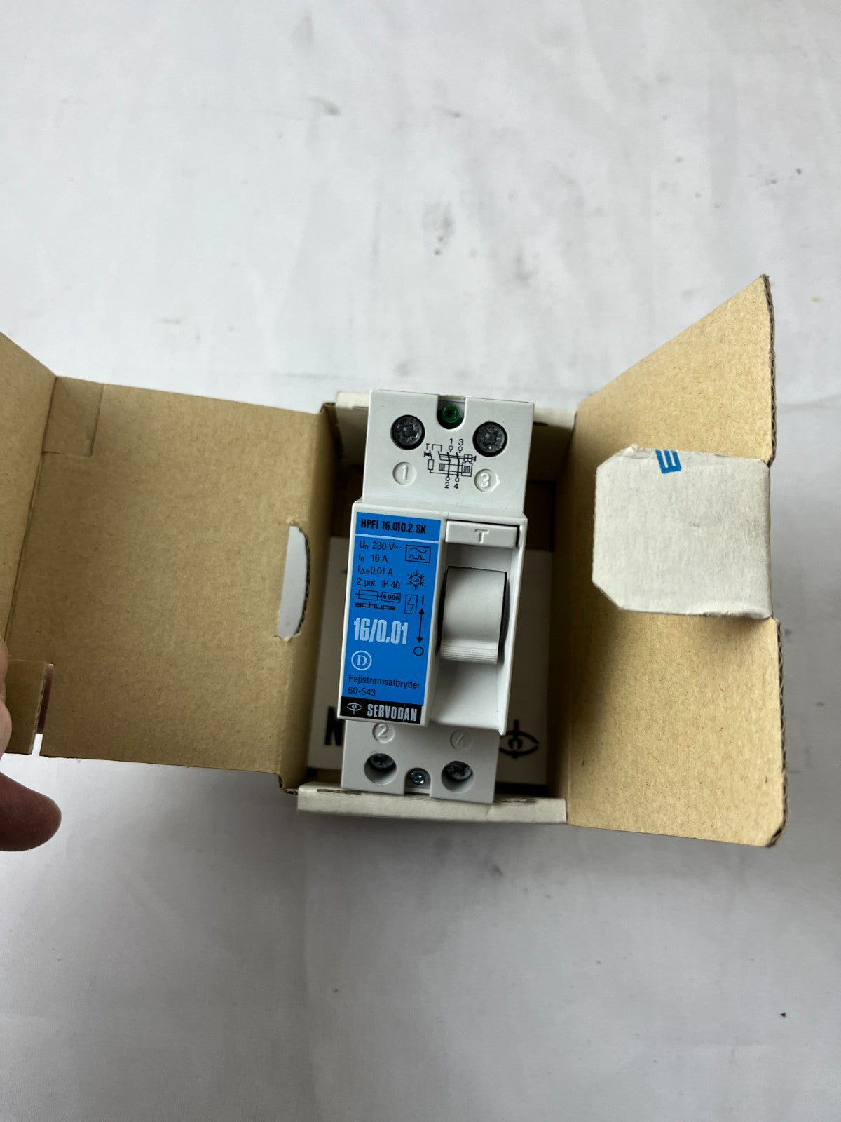 Servodan HPFI 16.010.2 SK 16A 10mA RCD Residual Current Device New Spare Unit